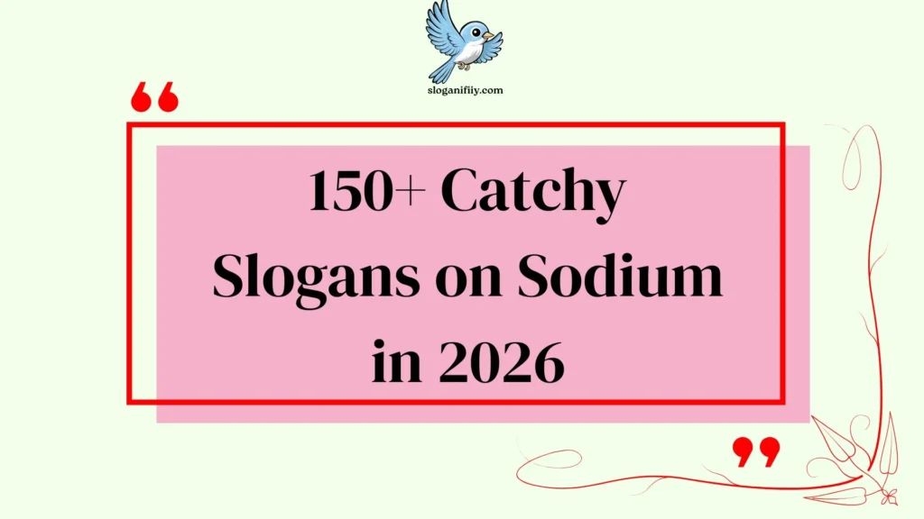 Catchy Slogans on Sodium in