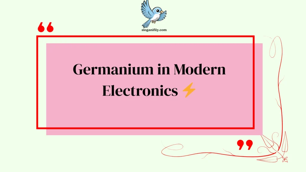 Germanium in Modern Electronics