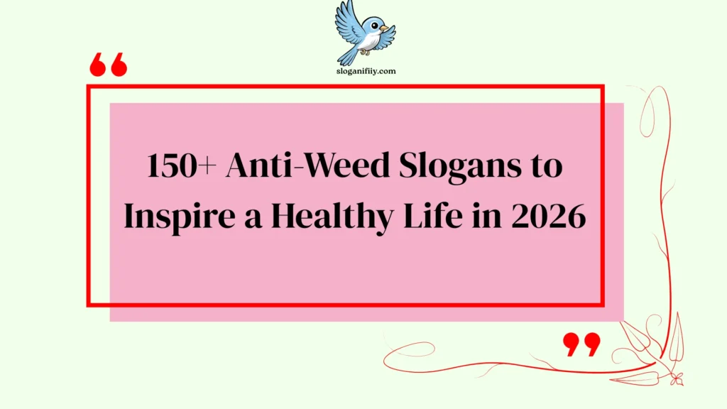 Anti-Weed Slogans