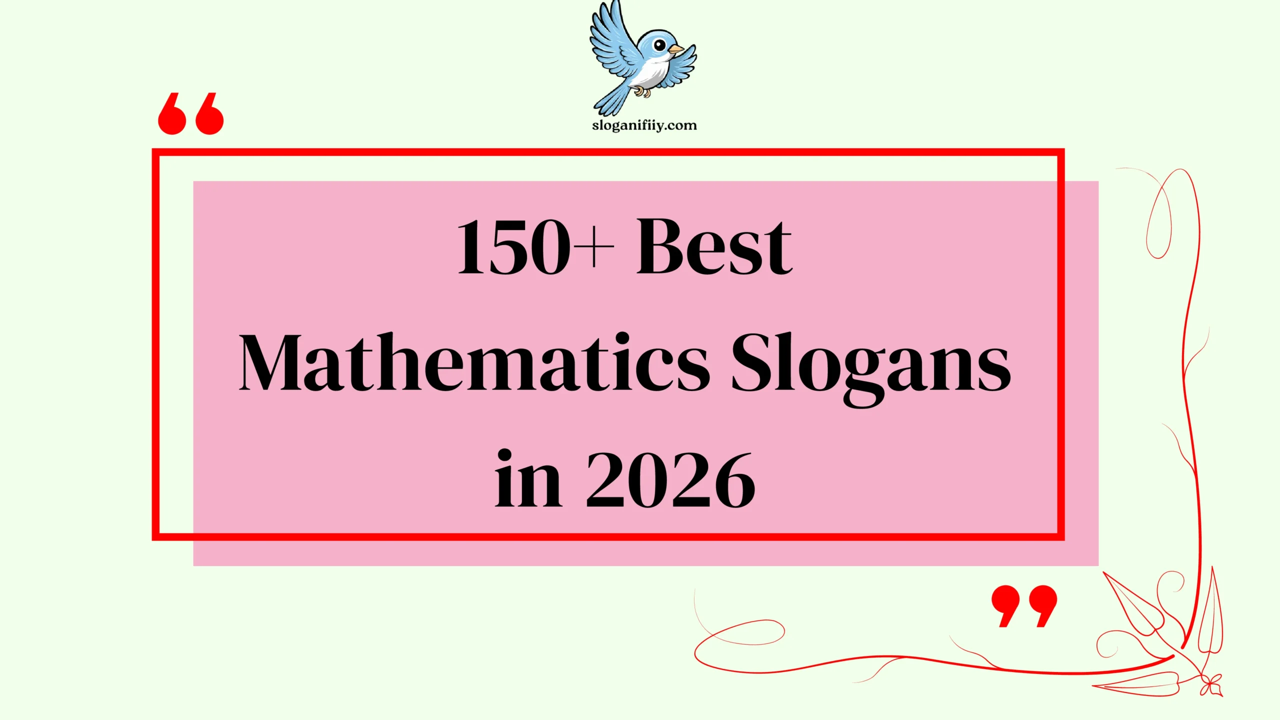 Best Mathematics Slogans