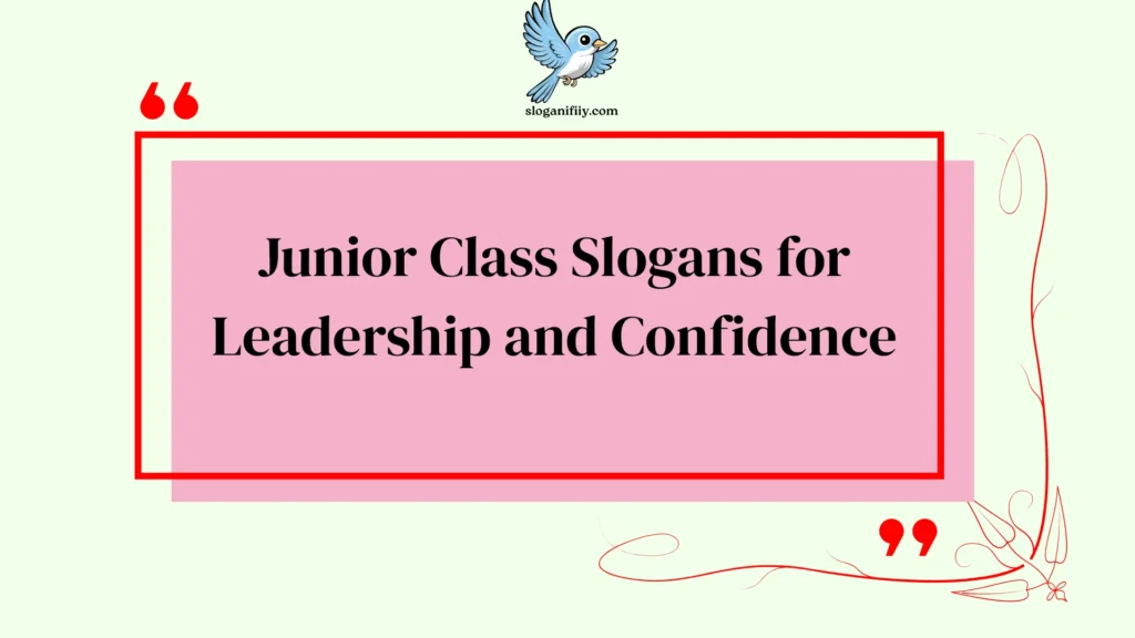Junior Class Slogans for Leadership and Confidence