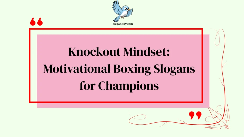 Knockout Mindset: Motivational Boxing Slogans for Champions