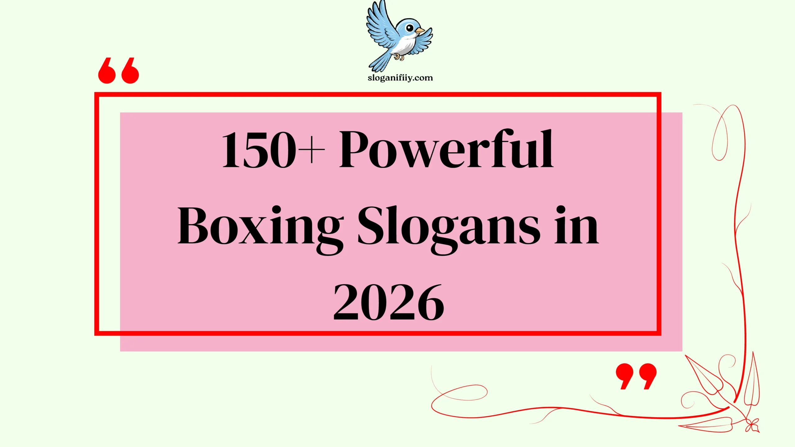 Powerful Boxing Slogans