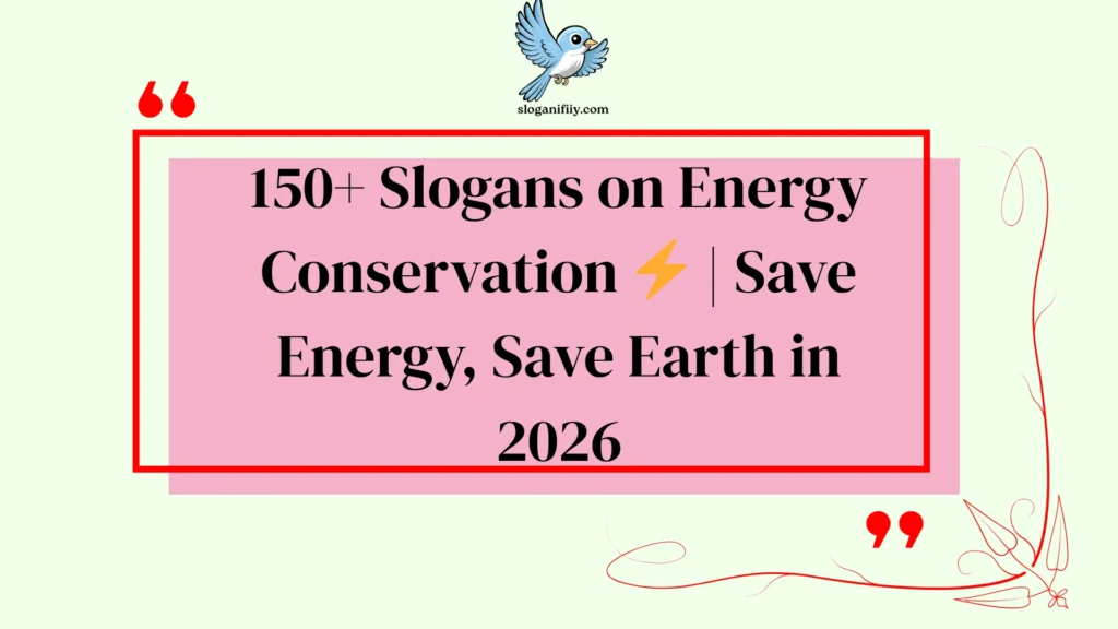 Slogans on Energy Conservation